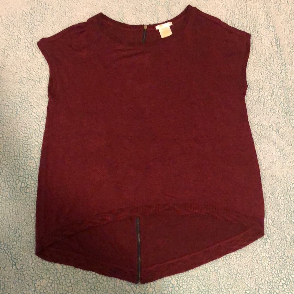 Oversized high-low shirt